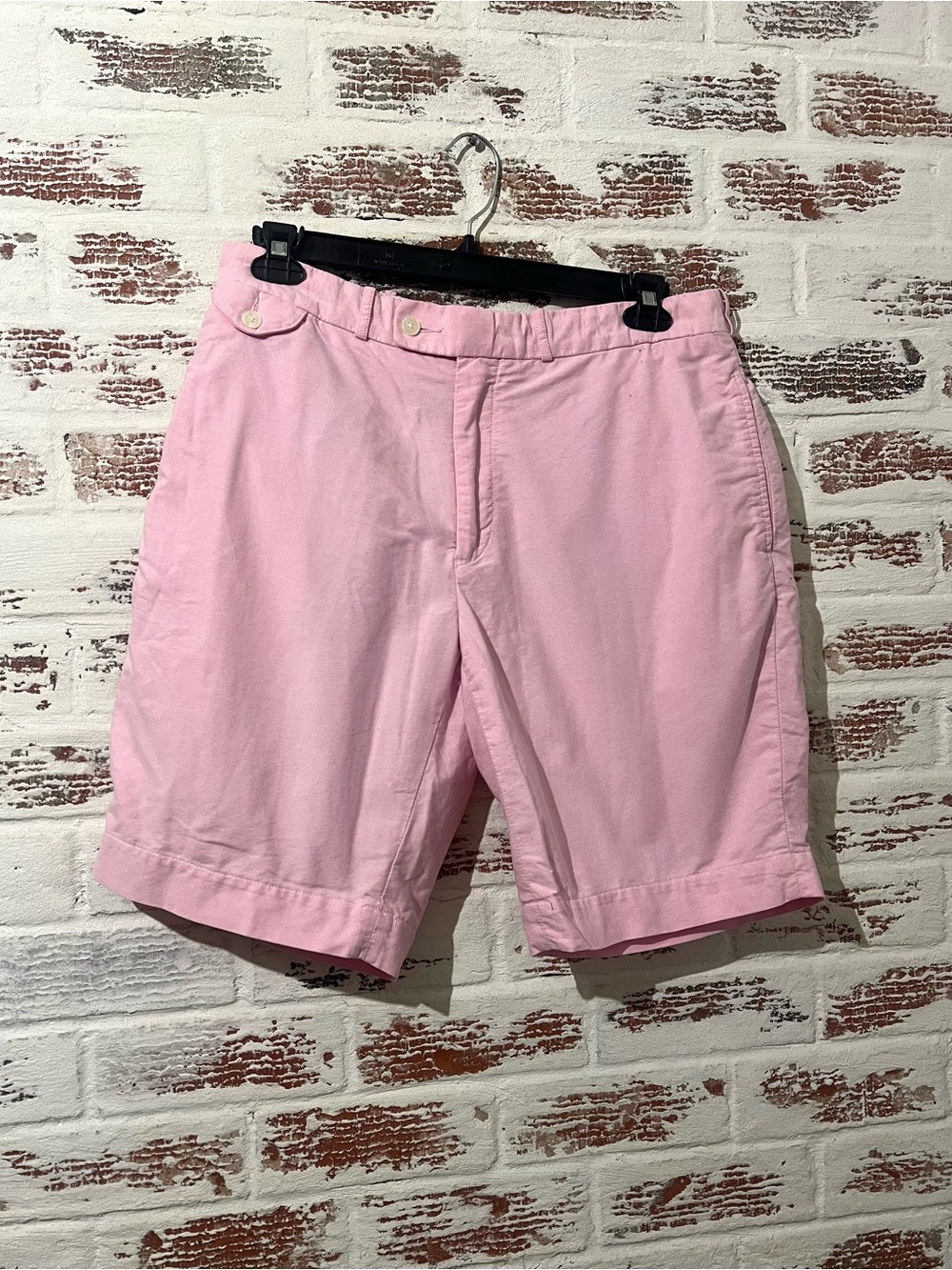 Vintage Polo Ralph Lauren Pink Shorts Embroidered Hunting Pointer Dog Sz 36